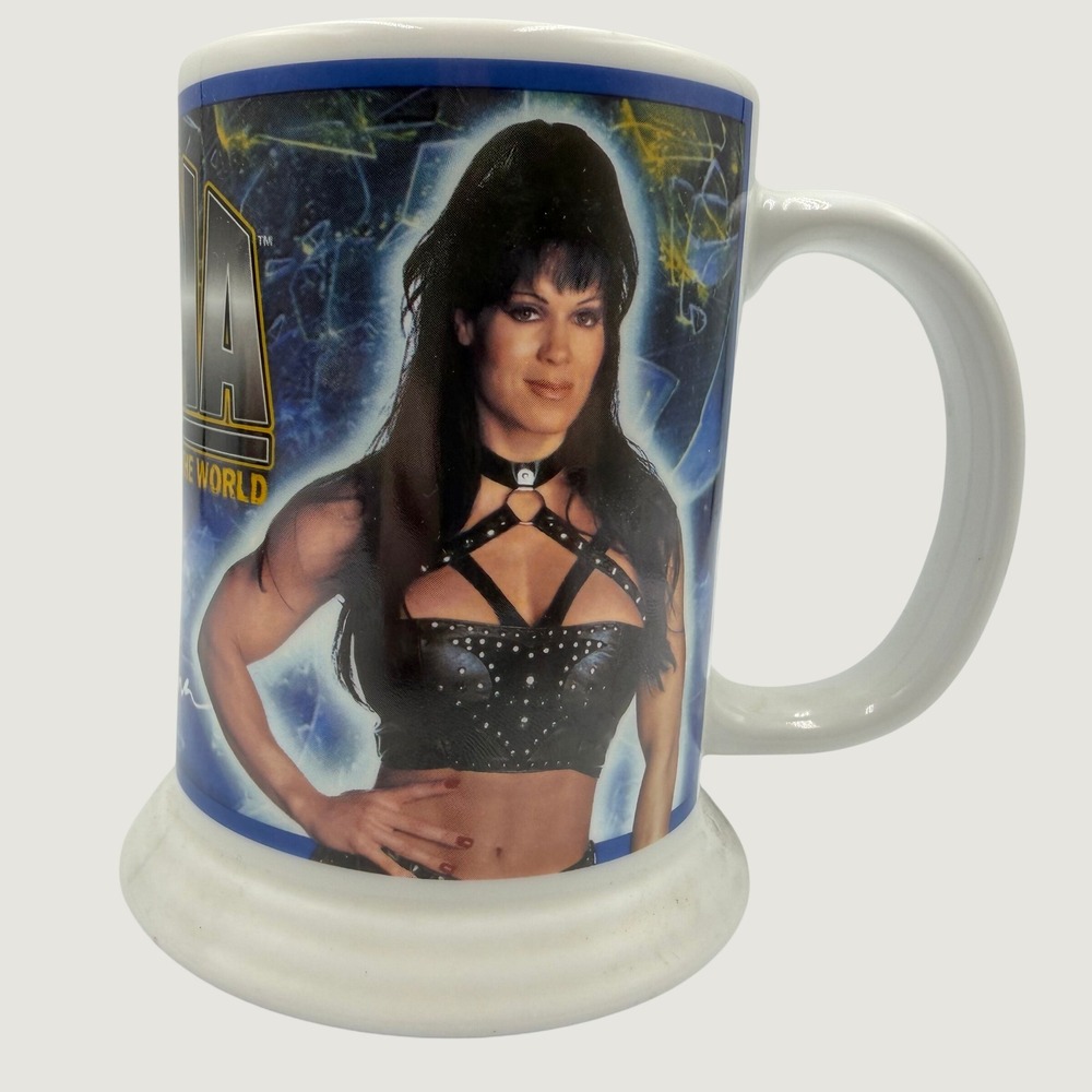 WWF Chyna The 9th Wonder of the World Danbury Mint Collector Stein Mug 2001